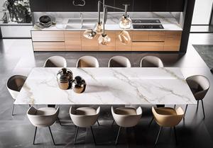 Carreaux <span class=keywords><strong>de</strong></span> sol en porcelaine frittée brillante aspect marbre <span class=keywords><strong>de</strong></span> Carrare 2700x1200, directement <span class=keywords><strong>de</strong></span> l'usine, pour intérieur (<span class=keywords><strong>salle</strong></span> <span class=keywords><strong>de</strong></span> <span class=keywords><strong>bain</strong></span>, salon, villa) - Product Image 3