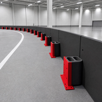Barreras de Goma Portátiles de Alta Resistencia a Impactos para Pistas de Go-Karts, Diseño para Clubes de Go-Kart