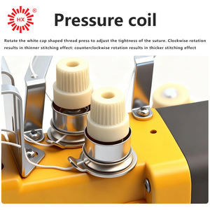 Máquina de Coser <span class=keywords><strong>Industrial</strong></span> Portátil GK9-268 de Doble Línea y Doble Aguja, con Motor a Batería, de Alta Velocidad, Operación Manual, Nueva con Parasol - Product Image 4