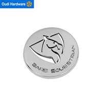 Plaque signalétique en alliage de zinc OEM, logo de marque personnalisé pour sacs, vêtements, articles en cuir