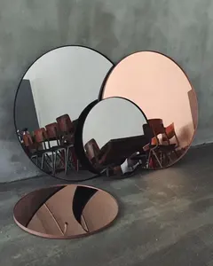 Безрамные 6 мм двухсторонние чайные ограненные серебряные зеркальные части