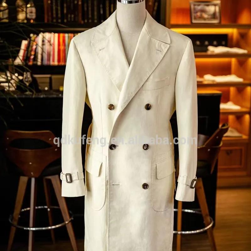Attractive Price New Type Wool Navy Tailored Mens overcoat