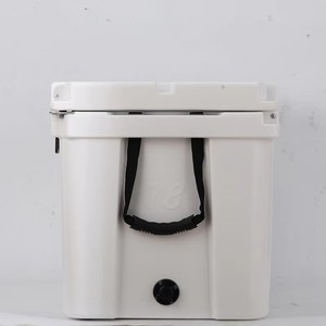 Glacière isotherme double compartiment FEIYA 78L à <span class=keywords><strong>roulettes</strong></span>, rotomoulée, étanche, écologique, en LLDPE+PU, pour camping et extérieur, avec chaise intégrée - Product Image 4
