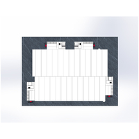 Cabine de peinture industrielle sur mesure pour bus et camions, avec portes avant et latérales pour équipements lourds