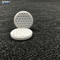 Disque de substrat en céramique d'alumine poreuse usiné CNC de précision, résistant à l'usure à 99 %, plaque filtrante en céramique poreuse