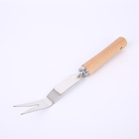 Kit di Attrezzi da Giardinaggio Fai-da-Te in Acciaio Inox con Manico in Legno e Lama da 8cm OEM