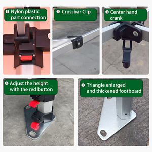 Tentes de marché personnalisées à prix avantageux pour événements, publicité promotionnelle, expositions, gazebo, marquise 10 pieds x 10 pieds - Product Image 4