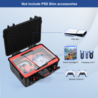 Pour PS5 sac de rangement mince étanche à l'humidité coque dure ABS Aviation boîtier étanche étui de vol accessoires numérique