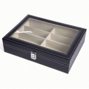 Fashion Portable 8 Grid Slots Black Sunglasses <b>Glasses</b> Box PU Leather Sun <b>Glasses</b> <b>Case</b> Displayon - Product Image 5