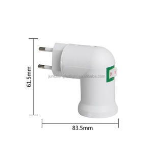 <span class=keywords><strong>Base</strong></span> de portalámparas de bombilla de noche Led, enchufe E27 a convertidor de adaptador de enchufe de <span class=keywords><strong>2</strong></span> pines de la UE - Product Image 4