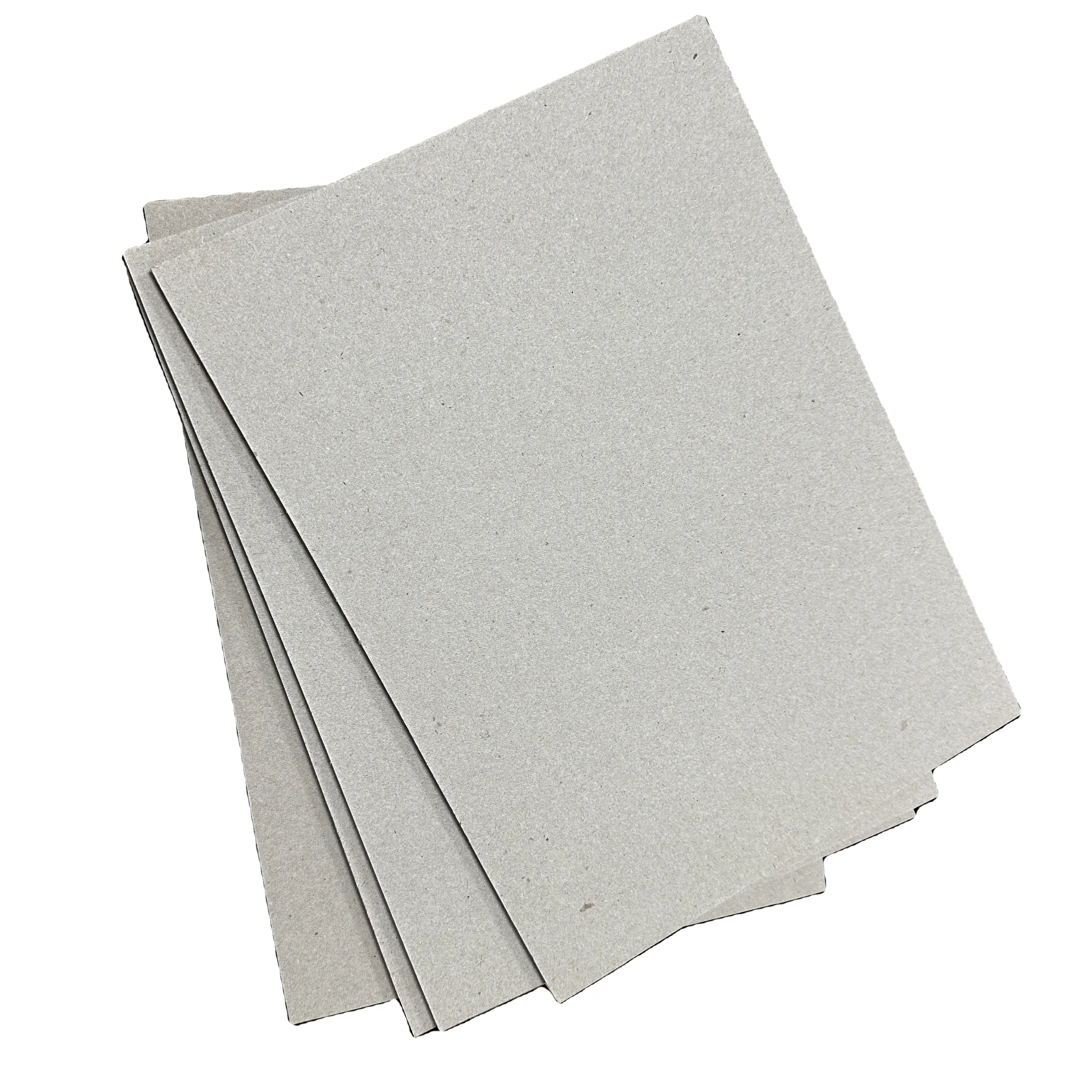 Notebook Cover grau Recycling Pappe Stroh brett 0,4mm-4,0mm Größe anpassen