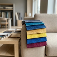 Tissu d'ameublement en chenille épaisse pour canapé, coussin, literie, textile uni tissé doux au toucher, largeur 142 cm