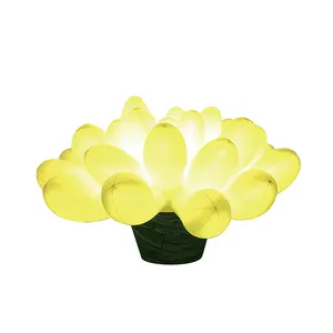 Decorative Giant Inflatable Advertising Decoration Artificial Inflatable Lighting Lotus Ballon Flower With RGB LED Light