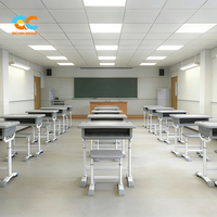 Juego de Mesa y Silla para Aula de Altura Ajustable, Resistente, para Proyectos Escolares, Venta al Por Mayor Directa de Fábrica, ODM