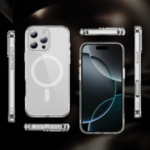 Funda de teléfono acrílica de 2MM para Motorola G Stylus Play 5G 2025 con soporte magnético carga inalámbrica Airbag funda protectora trasera - Product Image 1