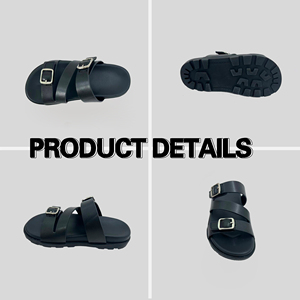 รองเท้าแตะลำลองแบบย้อนยุคสำหรับเด็กผู้ชาย, รองเท้าแตะแฟชั่นเหมาะสำหรับฤดูร้อนรองเท้าแตะแบบเปิดนิ้วเท้าน้ำหนักเบากันลื่น - Product Image 3