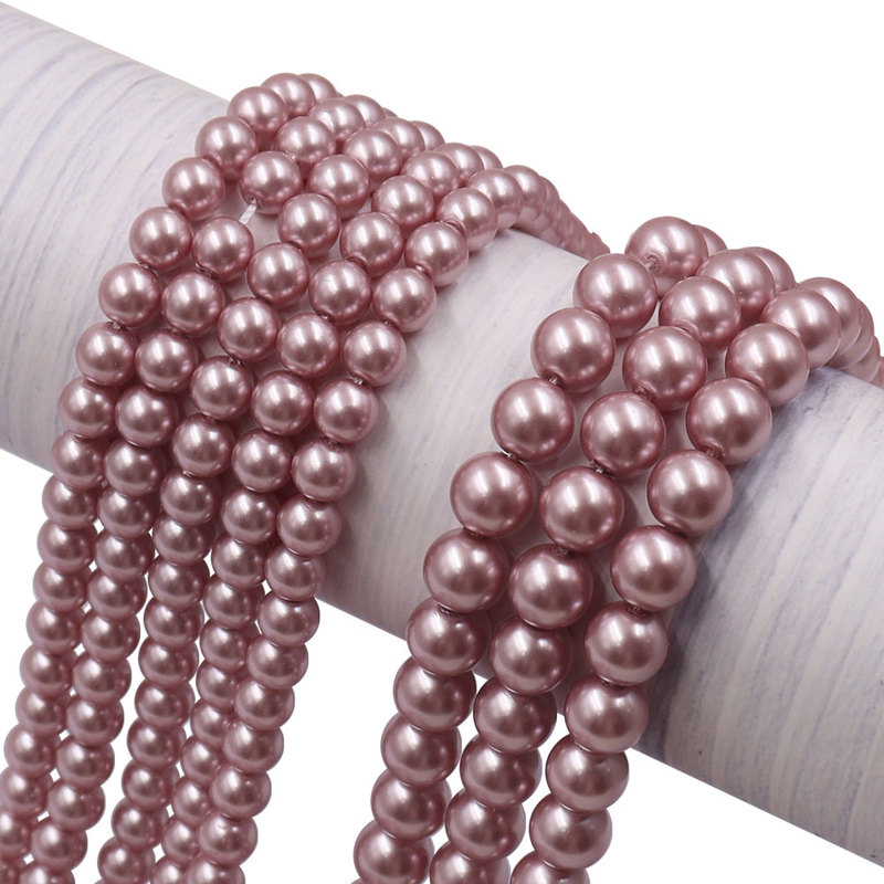 3 8mm Rose pink Color Wedding