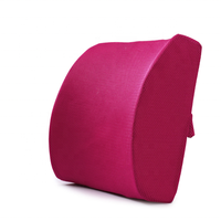 Coussin dorsal carré de luxe en mousse à mémoire de forme soulagement de la douleur au bas du dos pour blanchisseur d'avion de voiture de bureau avec couverture en maille souple amovible