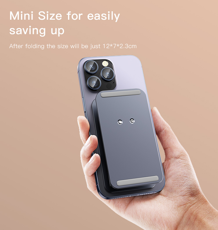 YESIDO new design 360 rotating phone holder aluminum alloy folding phone holder on the table