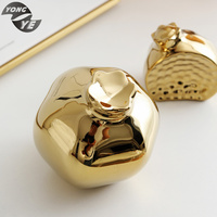 Para hogar — décoration de haute qualité en céramique, pièces de luxe, grenade dorée, pour bureau, salle d'étude