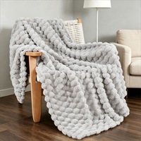 Ventes en gros de couvertures en coton moelleux, couvertures en tissu gaufré