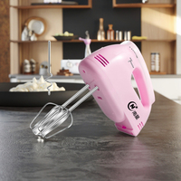 Batteur à main électrique 220V 120W 5 vitesses avec boîtier en plastique, pour mélanger les œufs, la pâte, la farine et le pain, avec fonction d'éjection de la pâte