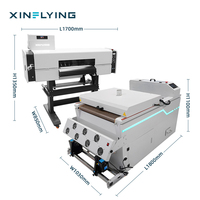 Nueva Impresora DTF de 24 Pulgadas con 2 Cabezales I3200, 13m/h, para Impresión de Camisetas, 110V/220V, Enchufe EU/AU/US, 1 Año de Garantía, Envío Rápido desde Almacén en EE. UU.
