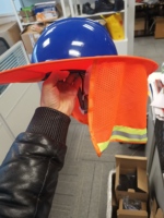 Couvre-casque jaune élastique Couvre-casque pour casque