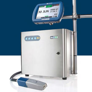 Impresora de inyección de tinta continua de caracteres pequeños de dominó industrial de segunda mano utilizada para codificar en botellas de vidrio de tubos de PVC - Product Image 3