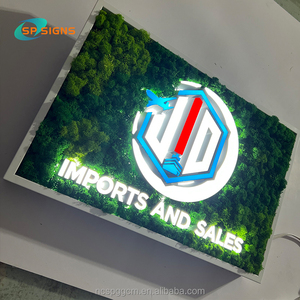 Sp Dấu Hiệu Tùy Chỉnh Màu Xanh Lá Cây Turf Biểu Tượng Trang Trí Nội Thất Thư Dọc Moss Tường Nghệ Thuật Moss Văn Phòng Dấu Hiệu Acrylic Chiếu Sáng Thư Cho Kinh Doanh Đăng - Product Image 3