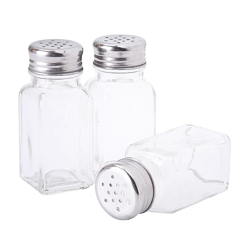 Wholesale glass spice bottle 120ml glass seasoning jar for kitchen