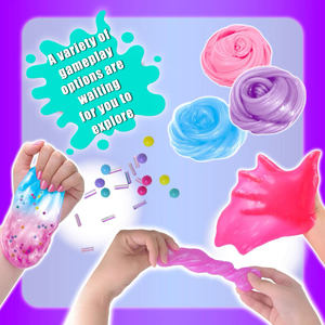 Nuovo Kit melma di cristallo profumo di frutta di fango crema di argilla fatti a mano Dessert fai da te giocattoli per i bambini che migliorano la pasta per giochi genitore-bambino - Product Image 2