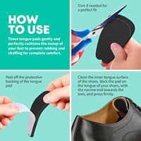 Semelles intérieures souples noires pour hommes et femmes en feutre auto-adhésif pour chaussures et languettes