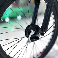 Vélo électrique Fire Spirit Bird à double siège avec écran LED de 22 pouces, suspension avant et frein à tambour pour les trajets quotidiens des adultes