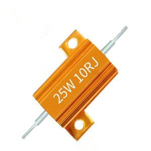 Resistencia Fija <span class=keywords><strong>de</strong></span> Aluminio para <span class=keywords><strong>Casa</strong></span> o Oficina, 25W, 0.1 ohmios, 10 ohmios, Bobinada - Product Image 1