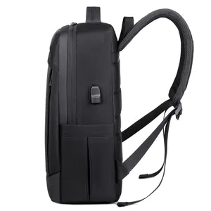 Customized Logo 15.6 Inch Custom Logo Waterproof Oxford Pu Material Business Men Day Pack Bag Travel Laptop Backpack