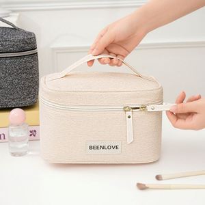 Customizable Fashion Large <b>Cosmetic</b> <b>Storage</b> Bag Zipper Closure Durable Polyester Material Travel Water Resistant Candy Design - Product Image 3