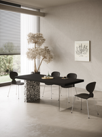 Acryl felsplatte esstisch reines schwarz licht luxus modern klein wohnung hängend rechteckiger hängender esstisch
