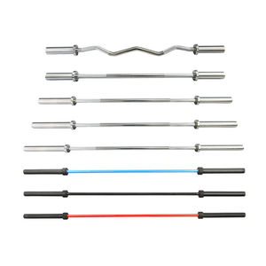 Barre de musculation robuste pour la musculation à domicile, performance sportive, finition chromée en acier, diamètre de 2 pouces, tailles de 1,2 m à 2,2 m - Product Image 1