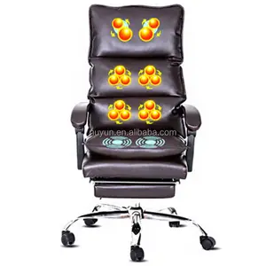 Bedroom Furniture Executive PU Leather Heating Massage Chair Recliner Ergonomic Massage Office Chair With Footrest