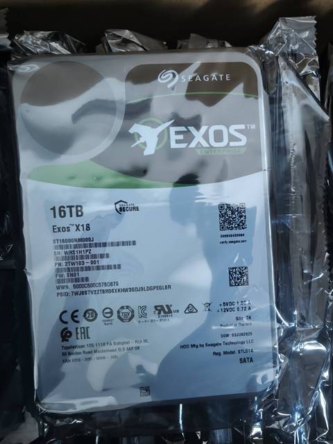 For X18 ST16000NM000J 16TB SATA 6Gb/s 7200RPM 256MB 3.5" Internal Server Enterprise HDD