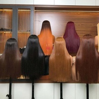 Peluca de Cabello Humano Liso Color Marrón Chocolate, Sin Pegamento, Densidad 250, SDD, Cabello Virgen Vietnamita, Peluca con Frente de Encaje, Precio al por Mayor, Lista para Usar