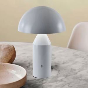 New Modern Restaurant Rechargeable Cordless <b>Touch</b> Luxury Mushroom Night Light Iron Table LED <b>Lamps</b> Dimmable Warm IP54 Waterproof - Product Image 3