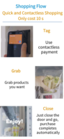 Distributeur automatique d'aliments surgelés libre-service congélateur d'aliments froids réfrigérateur intelligent distributeur automatique