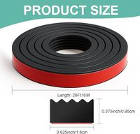 Bande d'étanchéité en caoutchouc silicone EPDM durable et de haute qualité, avec services de découpe et de moulage pour les bords des portes et des fenêtres