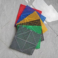 Großhandel Snap-Fit Modulare Bodenfliesen 400x400x18mm Erhöhte Entwässerung Ölbeständiges Werkstatt-Bodengitter-Set