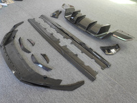 Utilisé pour la mise à niveau de l'Audi R8 de 2018 à 2020 avec kit de carrosserie séparateur de pare-chocs en fibre de carbone de type P