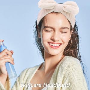 عصابة رأس وجه بفقاعات مجدولة 2024، غير قابلة للانزلاق من الإسفنج المنتفخ، لغسل الوجه والمكياج والمنتجعات الصحية للنساء من القماش - Product Image 6