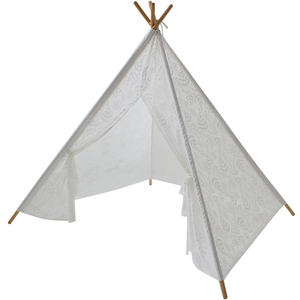 En gros haute qualité blanc dentelle enfants fête <span class=keywords><strong>tipi</strong></span> <span class=keywords><strong>lit</strong></span> enfants bébé tente indienne - Product Image 6