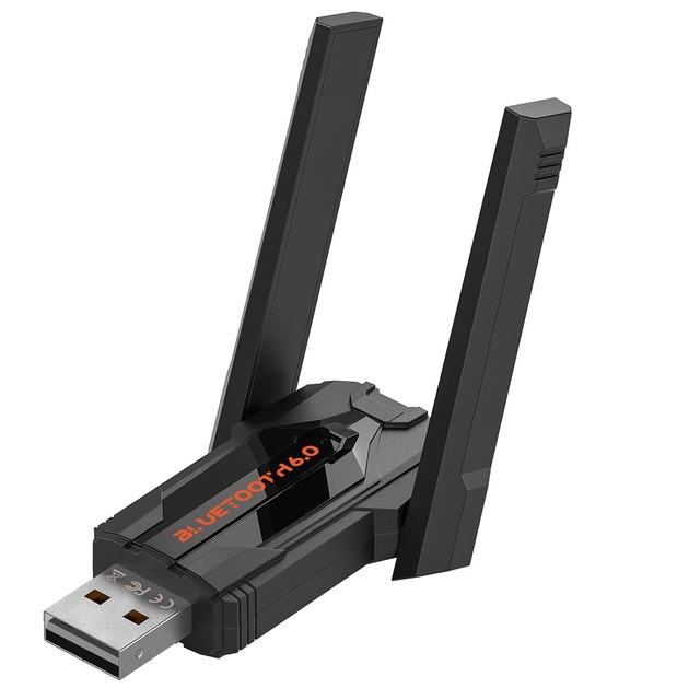 150 M Dual Antenna USB Bluetooth 6.0 Adapter Mini Wireless USB Dongle for PC Speaker Keyboard Mouse Game Controller